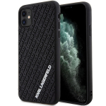 Karl Lagerfeld KLHCN613DMKRLK iPhone 11 / Xr 6.1" tarny/must kvakaaneline 3D kummist mitme logoga korpus