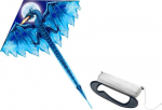LEAN Toys Large Dragon Kite Blue Long Tail 170cm x 130cm