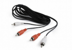 Gembird 2 x RCA mees - 2 x RCA mees 1,8m must