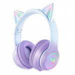 B90 RGB Cat Ears Gaming Headphones purple