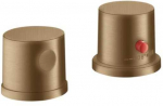 Hansgrohe 2-hole Rim Mounted Thermostatic Bath Mixer Brushed Bronze