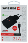 Swissten Nutikas IC reisislm 2x USB 2.1A Lightning-kaabliga 1.2m