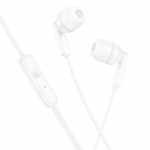 HOCO wire earphones Jack 3,5 mm with microphone M121 white