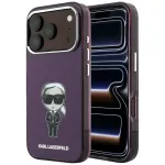 Case Karl Lagerfeld IML Ikonik Sketch Print MagSafe do iPhone 18 Pro Max / 17 Pro Max burgundowy