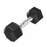 Dumbbells TUNTURI Platinum Hex Rubber Dumbbell, 6 kg