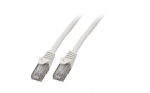 Mercodan Patchkaabel KAT6 UTP, valge, 0,25m, haloguvaba, 2x4xAWG24