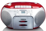 CD-raadio kassetimngijaga Lenco SCD420RD, punane