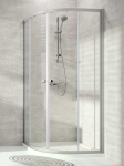 Huppe Concept 100 900x900x1900 mm R=500 Matt silver / Clear glass AP