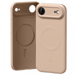 Mercury Poolsilikoonist MagSafe mbris iPhone 17 Airi jaoks, roosa/liivavrvides