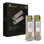 Extralink SFP28 25G 2-pack | SFP28 moodul | 25Gbps, LC/UPC Duplex, 1310nm, 10km, ksikreiim, DOM