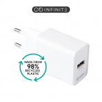 eSTUFF INFINITE (GRS) USB-A Charger EU 18W Qualcom Quick Charge.