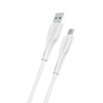 USAMS Kabel U38 microUSB 4A kiirlaadimine OPPO 1m biay/white SJ375USB02 (US-SJ375) jaoks