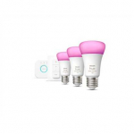 PHILIPS Hue starter kit sild + 3 x E27 A60 RGBW 9W BT pirn +.