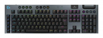 Logitech G G915 X LIGHTSPEED mngutarvike klaviatuur USB + RF juhtmevaba + Bluetooth QWERTY Nordic Must