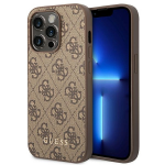 GUESS GUHCP14LG4GFBR iPhone 14 Pro 6.1" puhvel | pruun