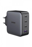 UGREEN 100W GaN Tech Kiirlaadija, USB-A ja 3 x USB-C Must