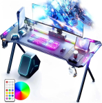DOWINX RGB Gamer Computer Desk 48inch (122x60X92cm) + Remote control