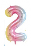 Riff 1m Folio Balloon Number 2 Glossy Colorful