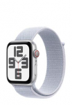 APPLE Watch SE GPS + Cellular Silver Aluminium, Blue Cloud Sport Loop, MXGR3QF/A, 44mm