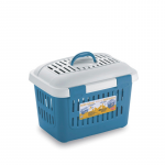 Transport cage Midi Gulliver 45x33x33cm white|blue