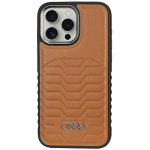 Audi Snteetilisest nahast MagSafe iPhone 15 Pro Max 6.7" brzowy/pruun hardcase AU-TPUPCMIP15PM-GT/D3-BN