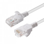MicroConnect U/UTP CAT6A Slim 1M Valge Kaitsmata Vrgukaabel,