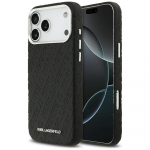 Karl Lagerfeld Etui FW Stamped Karl MagSafe do iPhone 17 Pro Max czarny