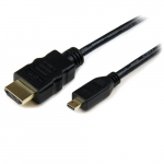 StarTech.com 50cm Micro HDMI HDMI kaabeliga Ethernetiga - 4K 30Hz video - Kestlik krgsageduslik Micro HDMI Type-D HDMI 1.4 adapterkaabel/konverterkord - UHD HDMI monitoorid/tv-displeidid - M/M