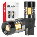 Amio LED-lambid CANBUS T10 W5W 9 SMD 3030 Valge 12V 24V -04241