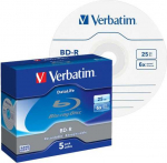 Verbatim BD-R Data Life 25 GB 6x 5 pcs (43836)