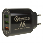 MACLEAN Maclean Energy MCE479B 3xUSB charger QC 3.0
