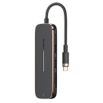 USAMS Adapter HUB 2xUSB + USB-C + HDMI + Micro SD+SD must/must SJ575HUB01 (US-SJ575)