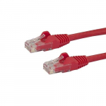 StarTech.com 2 meetri pikkune CAT6 Ethernet kaabel - Punane CAT 6 Gigabit Ethernet traat - 650MHz 100W PoE RJ45 UTP vrgukaabel/henduskaabel, ilma konksuta, pingetmbe kaitsega, Fluke'i testitud/juhtmestik on UL sertifitseeritud/TIA