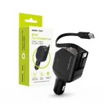 MOBILE ORIGIN 90W autolaadija CA22 - USB-C + USB-A, 2x USB-C kaabel
