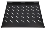 Extralink 1U 600mm Black | Fikseeritud riiul | 19", 602 x 472mm, 800mm sgavusele kapile