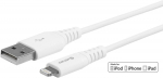 eSTUFF Lightning-kaabel MFI 0,15m Valge 8Pin Lightning USB A isane