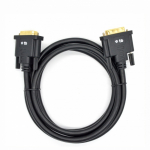 TB DVI MM 24 + 1 kaabel, 1,8 m, must kuld