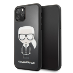 Karl Lagerfeld KLHCN58DLFKBK iPhone 11 Pro tarna/must kare kest Iconic Karl Glitter