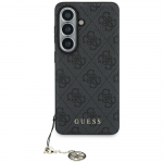 GUESS Etui 4G Classic Logo Charm MagSafe Samsung Galaxy S26 jaoks, must