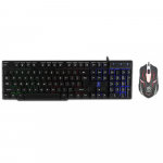 Rebeltec OPRESSOR Gaming Combo Set Keyboard with LED RGD + Mouse 2400DPI USB Black (ENG)