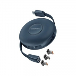 Promate Quiver Foldable magnetjuhe USB-C to USB-C / Lightning / microUSB / 1m ID