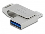 Delock USB 3.2 Gen1 USB-C+Typ-A mlukepp 64 GB - metall