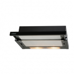 CATA | Hood | TF 2003 600 GBK | Telescopic | Energy efficiency class C | Width 60 cm | 390 m/h | Mechanical control | LED | Black Glass