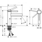 Washbasin faucet HG Finoris 76024670
