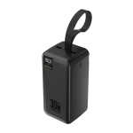 Wozinsky Powerbank W8-B 50000mAh 30W 2xUSB-A ja 2xUSB-C ning USB micro taskualase olevikuga - must