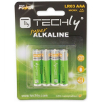 Techly Alkalilised patareid LR03 AAA, 4 tk, (IBT-LR03T4B)