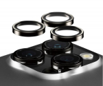 PanzerGlass Hoops Camera Lens Protector iPhone 15 Pro | 15 Pro Max | Black Metal