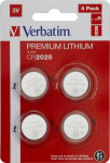 Verbatim Premium Lithium CR2025 Blister 4 tk