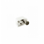 Sbox Coaxial RF Female Adapter, 90 Degree