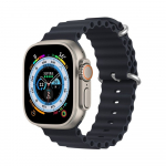 DUX DUCIS strap OCEAN WAVE silicone for Apple Watch 42 / 44 / 45 mm graphite